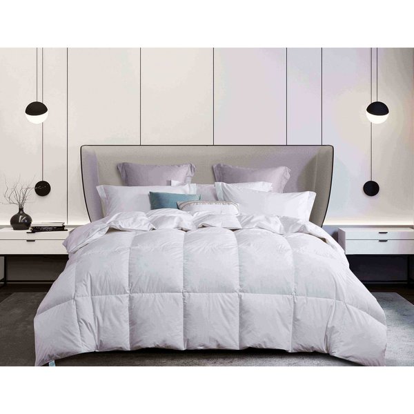 Martha Stewart White Goose Down & Feather Comforter, White, Full/Queen MS006545